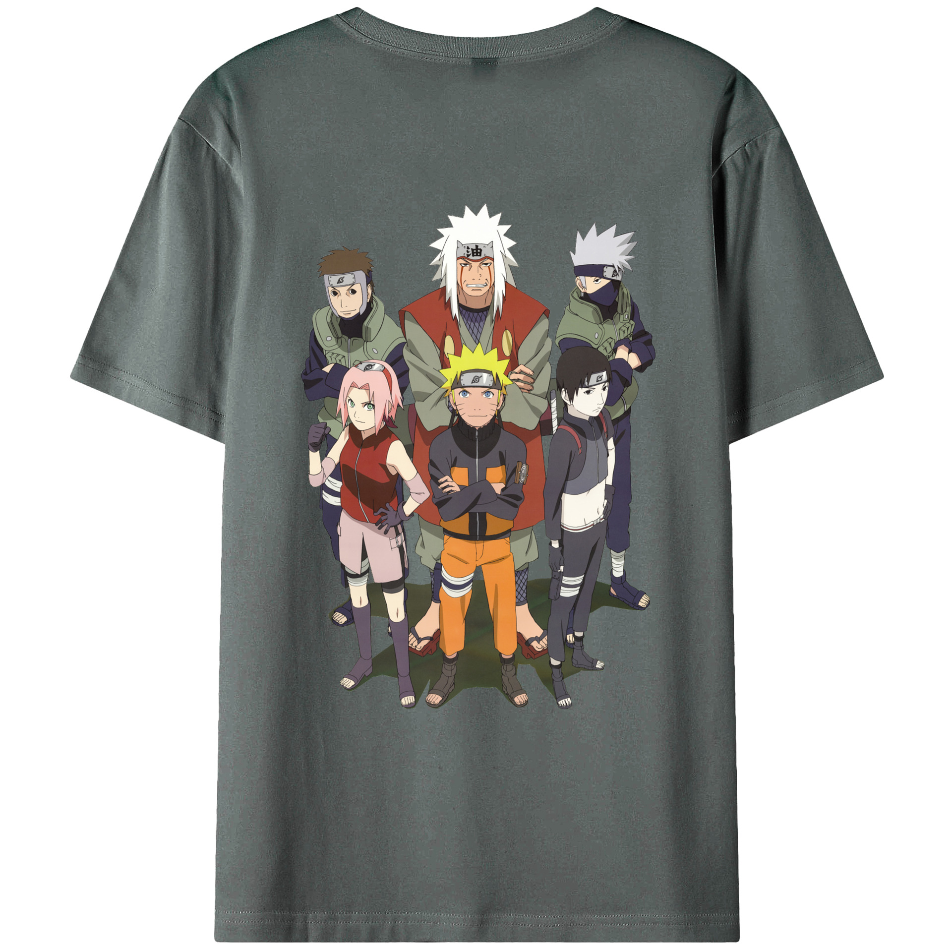 （画像用） NARUTO -ナルト- うずまき ナルト Uzumaki Naruto 綿100％ メンズ半袖Tシャツ（バックプリント） 通気性